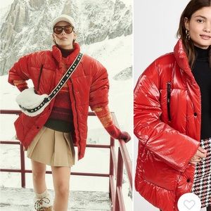 NWT Baum und Pferdgarten red belted puffer